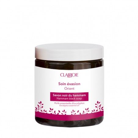 Natural black soap with eucalyptus for body scrub | Clairjoie