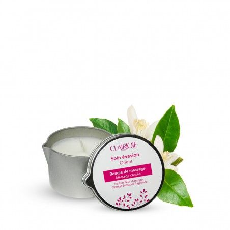 Bougie de massage fleur d'oranger et ses actifs