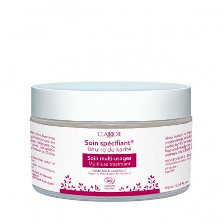 Certified organic fair trade shea butter Clairjoie