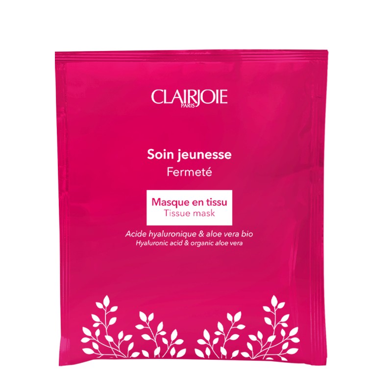 Firming beauty mask in organic cotton fabric | Clairjoie Firming beauty mask in organic cotton fabric | Clairjoie