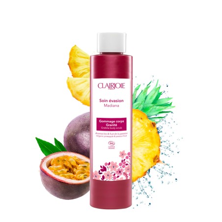Pineapple and passion fruit Organic body scrub | Clairjoie