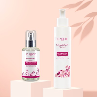 Duo huile corps et gel corps minceur Ajustez !