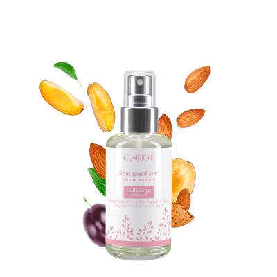 Young mom body oil