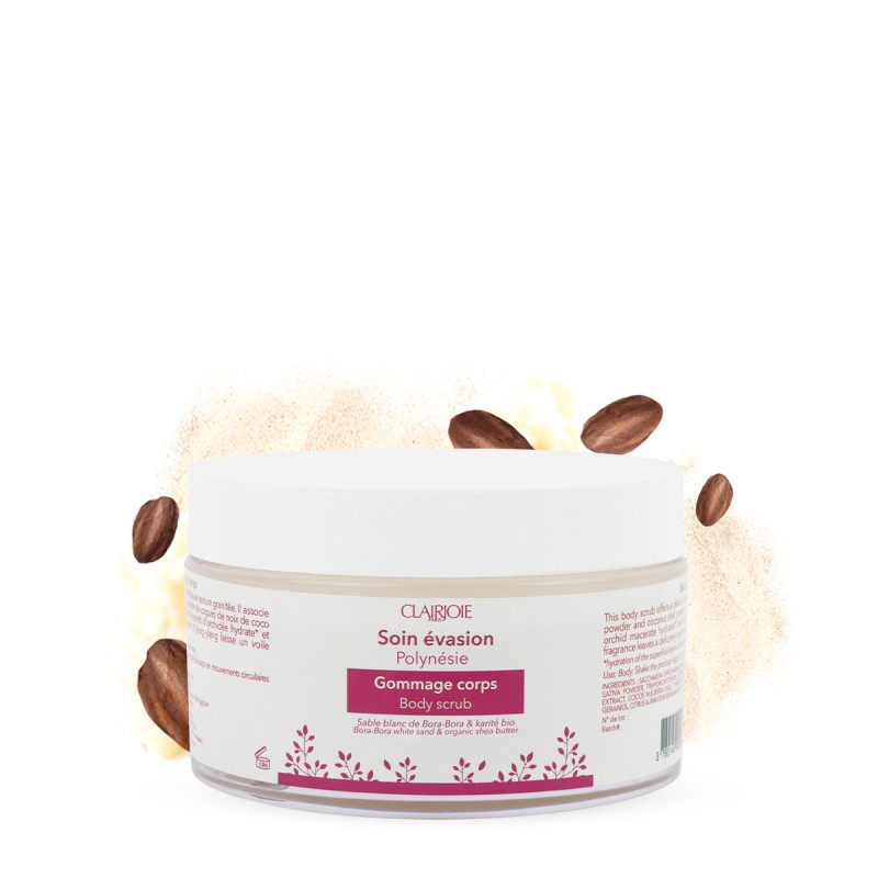 Organic Bora-Bora sand scrub | Clairjoie Organic Bora-Bora sand scrub | Clairjoie