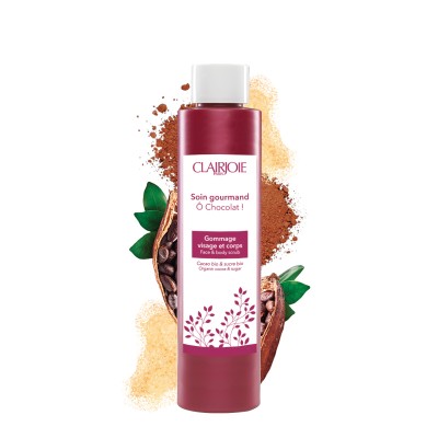 Gommage visage et corps cacao sucré bio et ses actifs