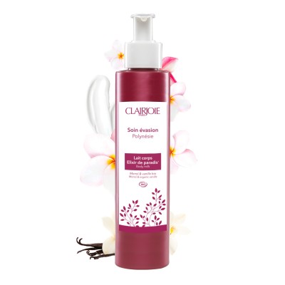 Lait corps Elixir de Paradis® certifié bio et ses actifs
