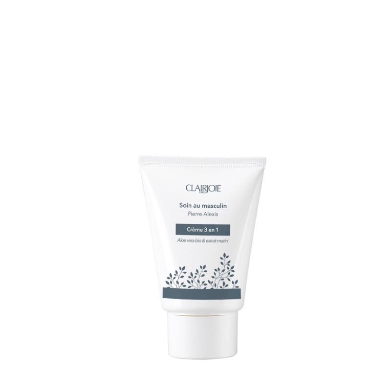 Crème homme 3 en 1 hydratante, anti-âge et apaisante Clairjoie 50ml Crème homme 3 en 1 hydratante, anti-âge et apaisante Clairjoie 50ml