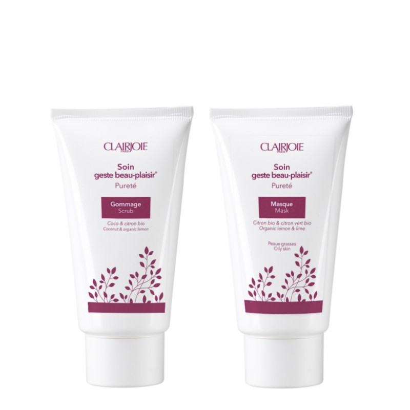 Duo gommage et masque pureté Duo gommage et masque pureté