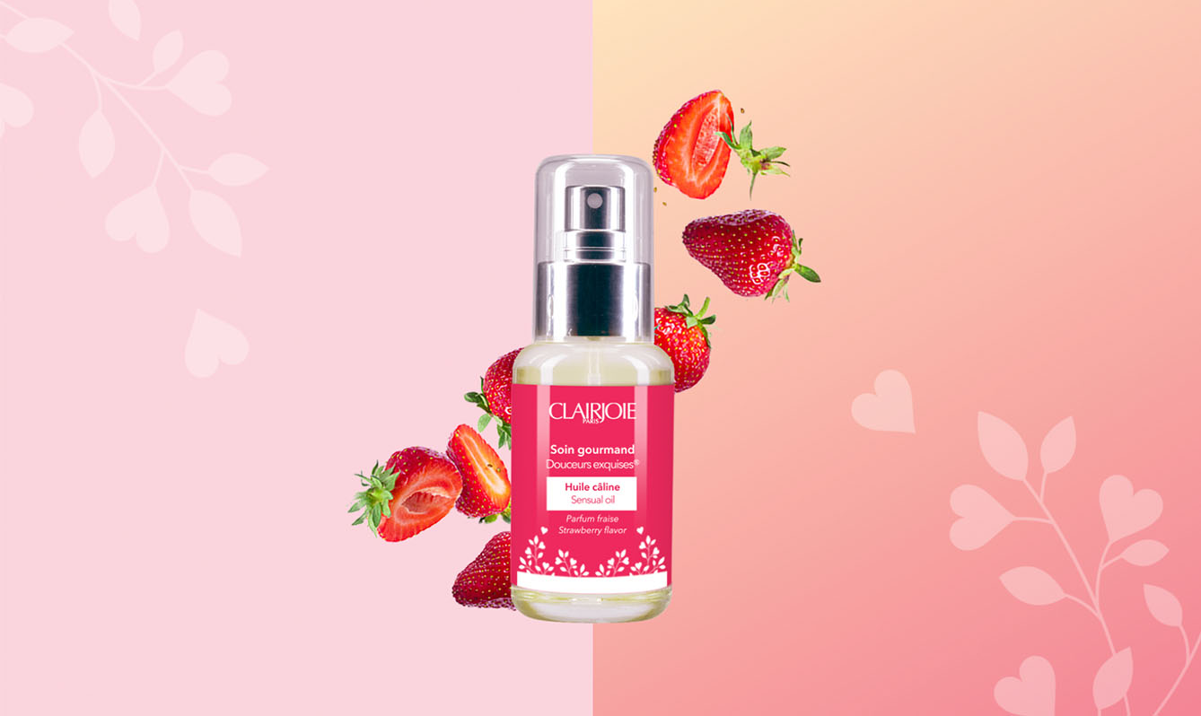 Huile cosmetible fraise