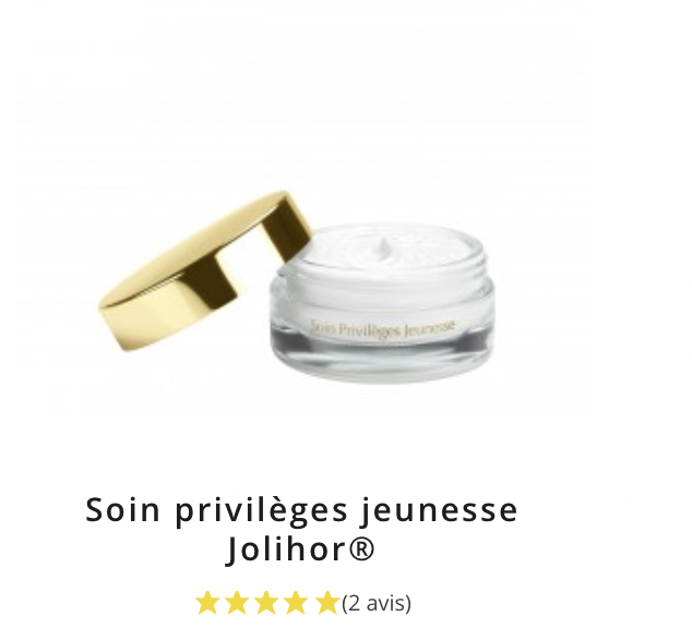 Creme visage or fleurs blanches et acide hyaluronique Jolihor