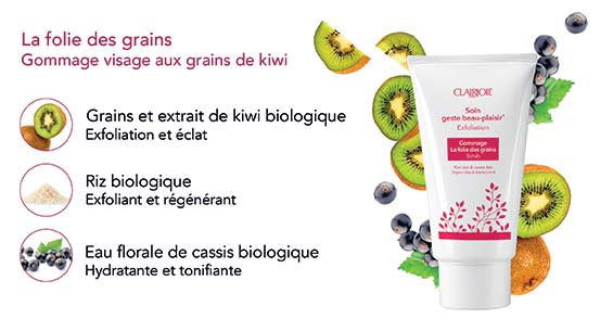 Gommage visage au kiwi bio